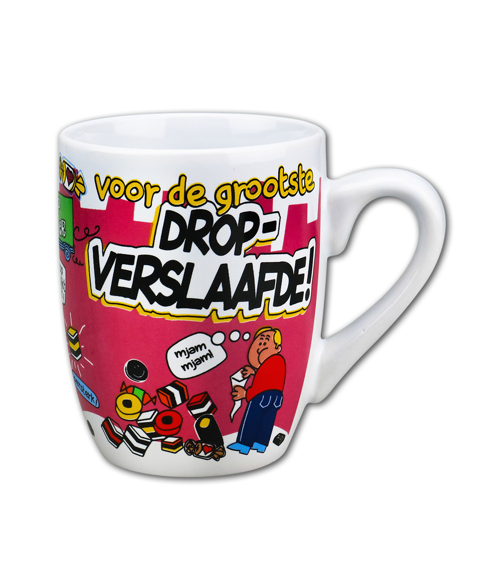 Cartoonmok Drop verslaafde