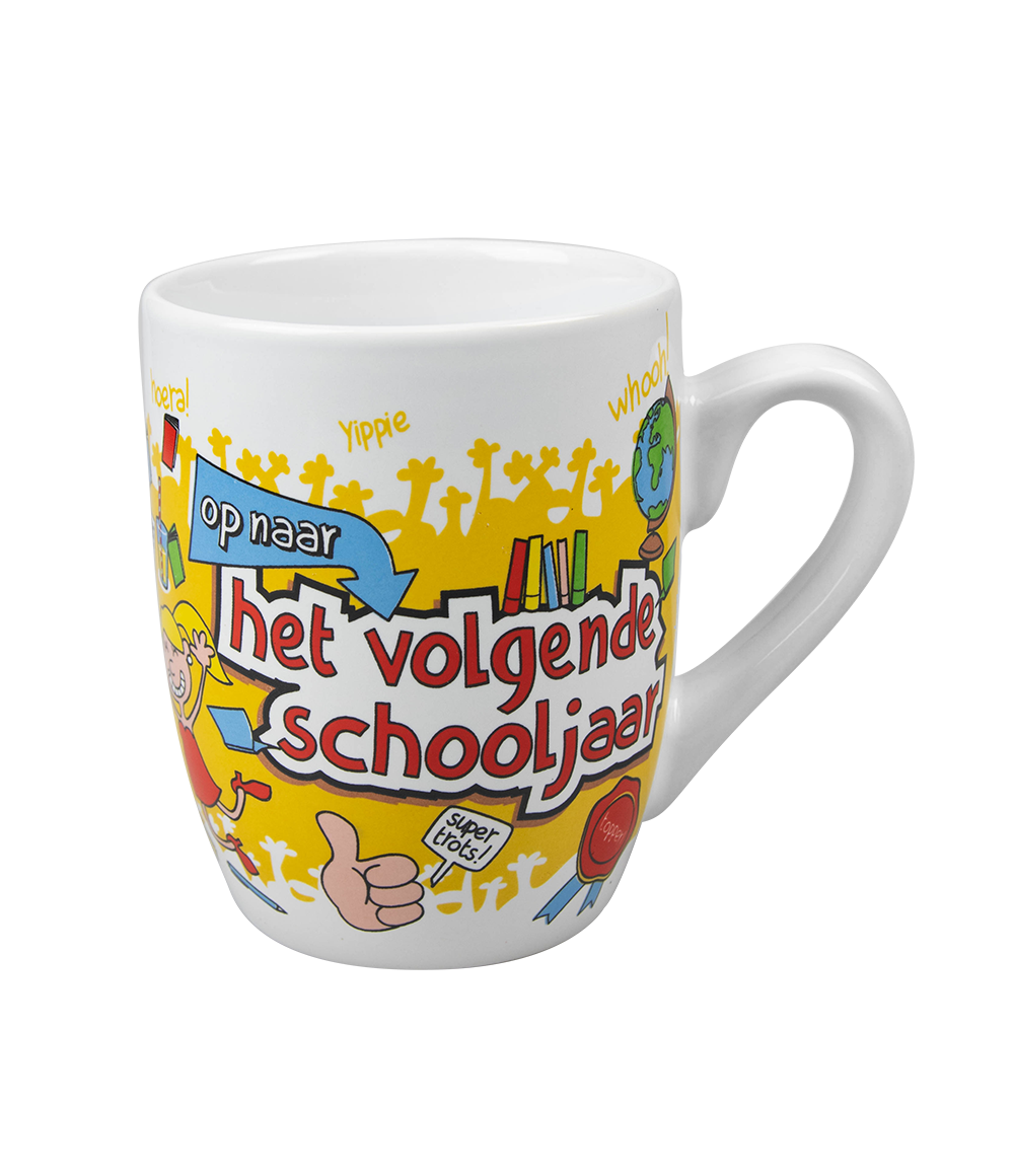 Cartoonmok op naar het volgende schooljaar