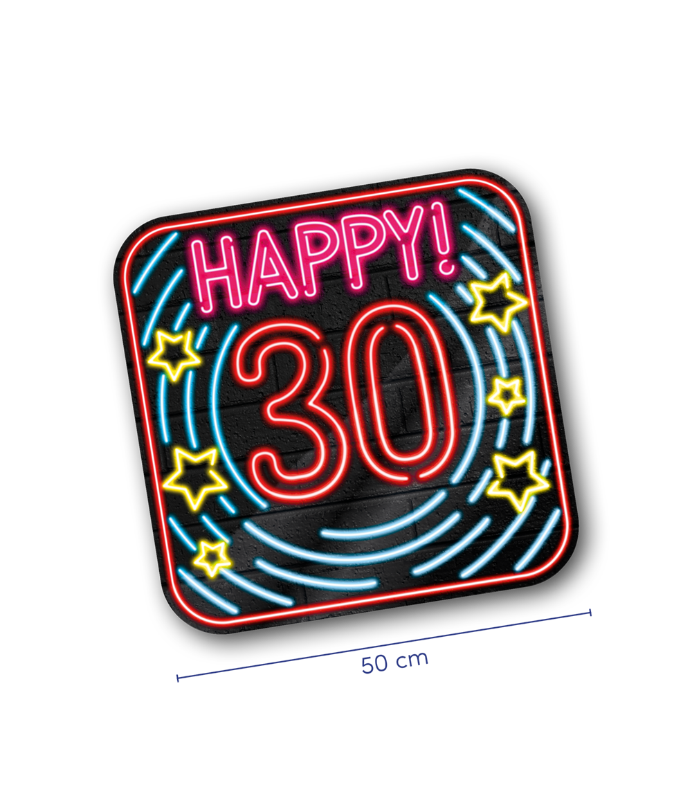 Huldeschild Neon - 30 jaar