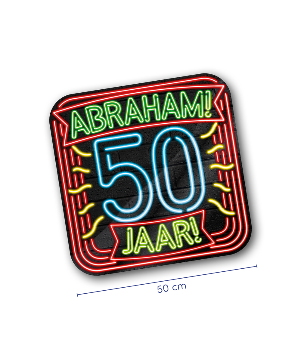 Huldeschild Neon - Abraham
