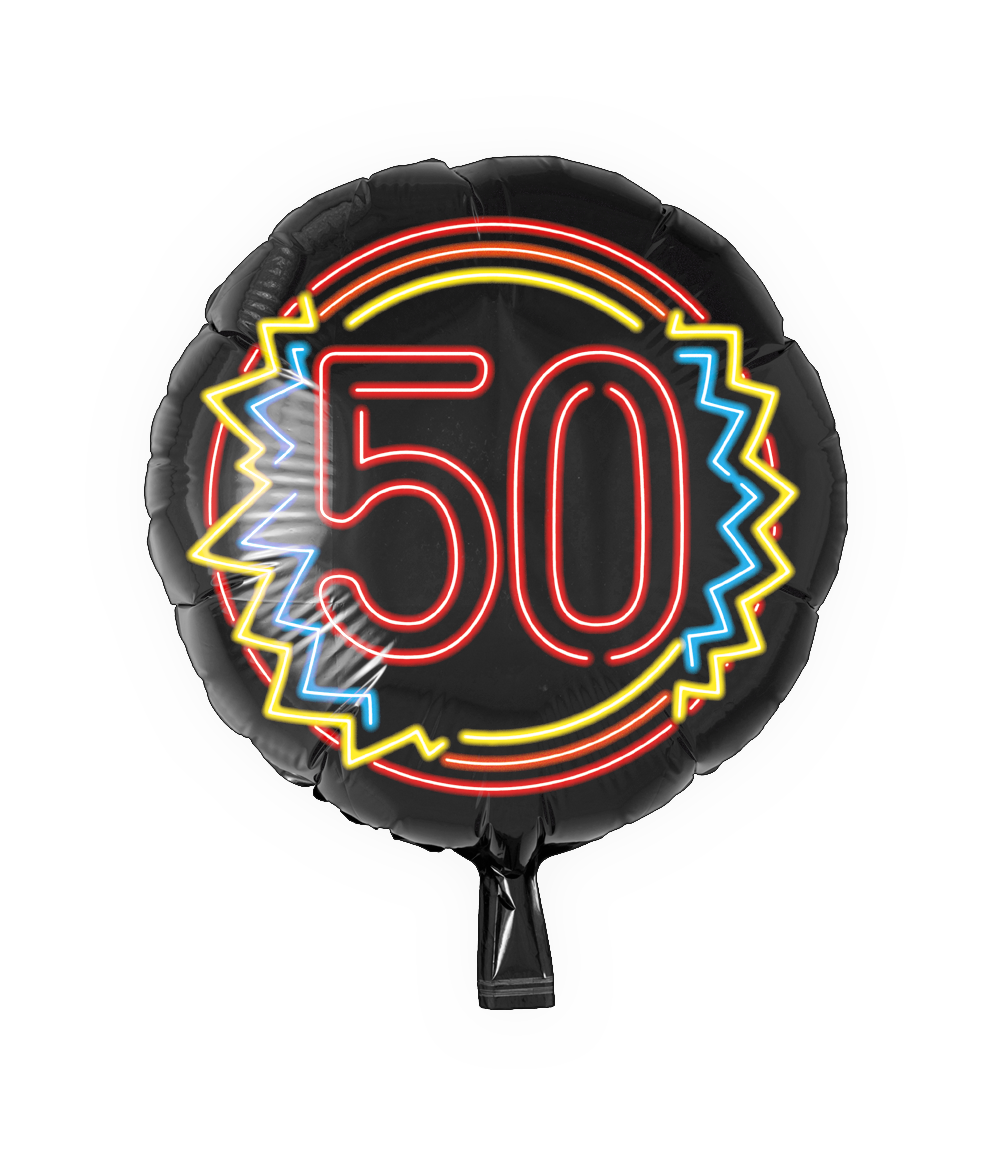 Neon Folie ballon - 50 OP=OP