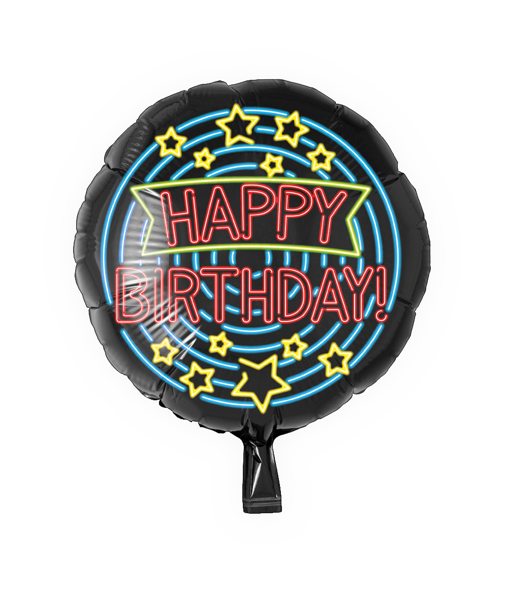 Neon Foil balloon - Happy birthday OP=OP