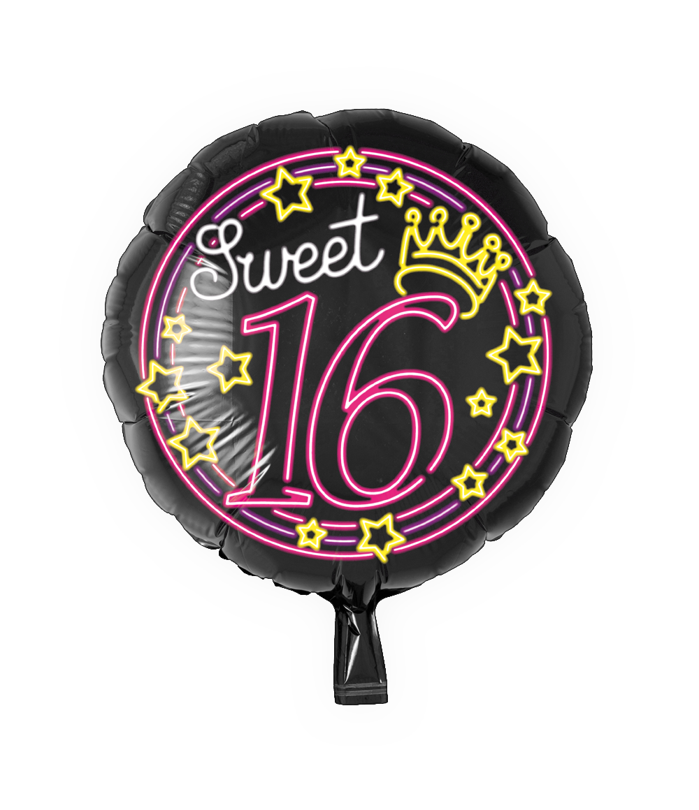 Neon Foil balloon - Sweet 16 OP=OP