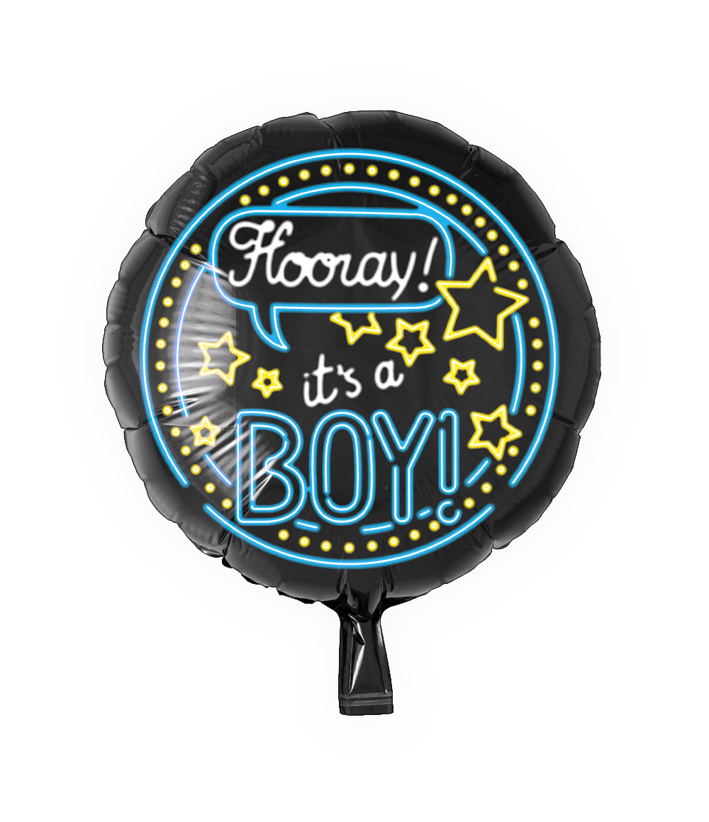 Neon Folie ballon - It's a boy OP=OP