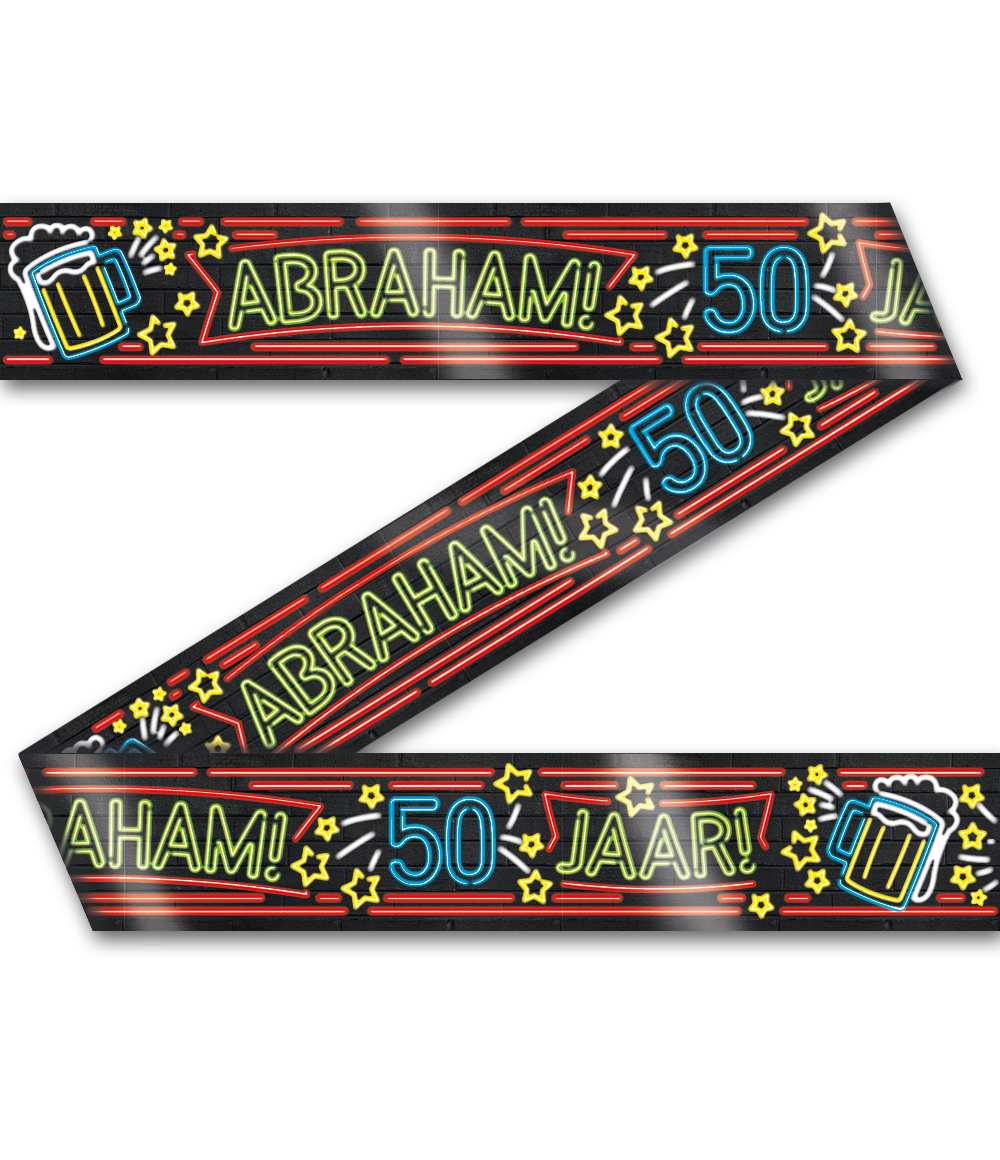 Neon party tape abraham 50 OP=OP
