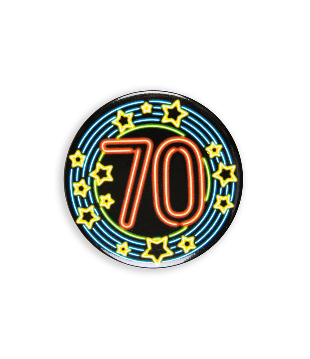 Neon button 70 jaar OP=OP