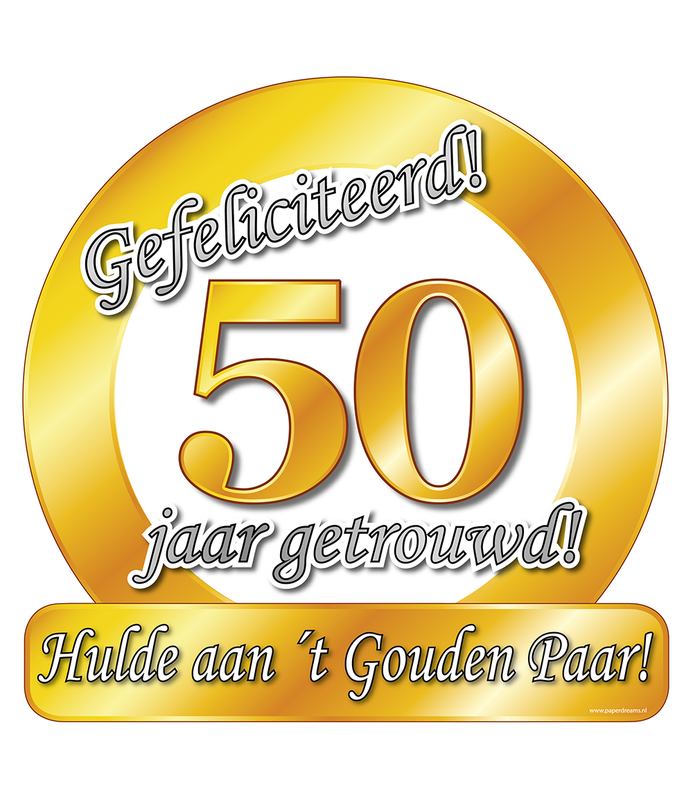 Huldeschild - Special - 40 jaar getrouwd