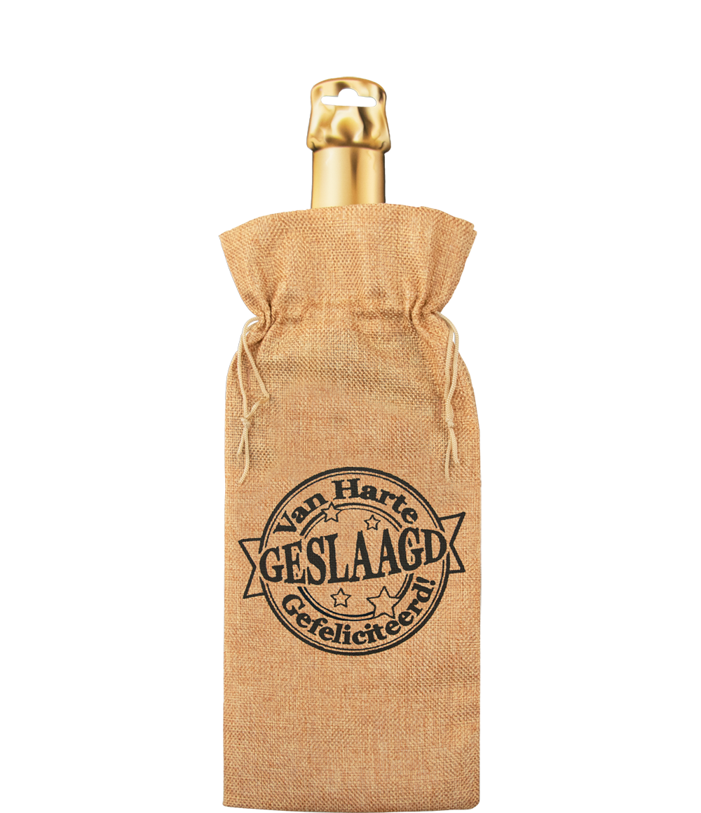 Bottle gift bag - Geslaagd OP=OP