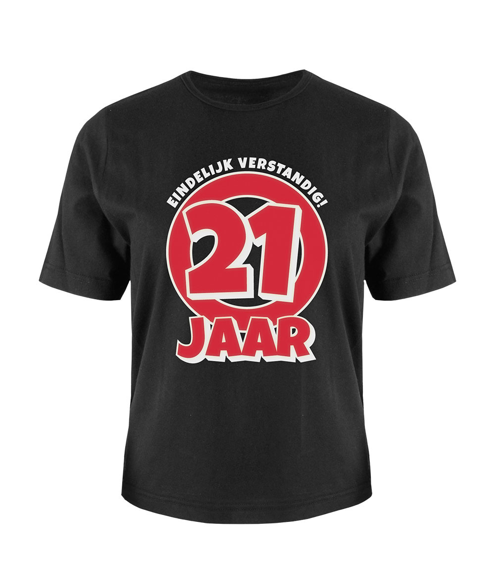 Leeftijd shirt - 21 jaar OP=OP
