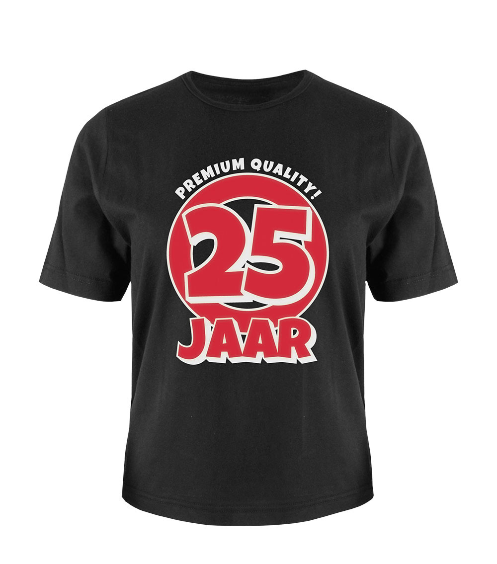 Leeftijd shirt - 25 jaar OP=OP