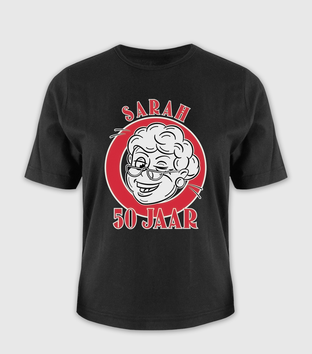 Leeftijd shirt - Sarah 50