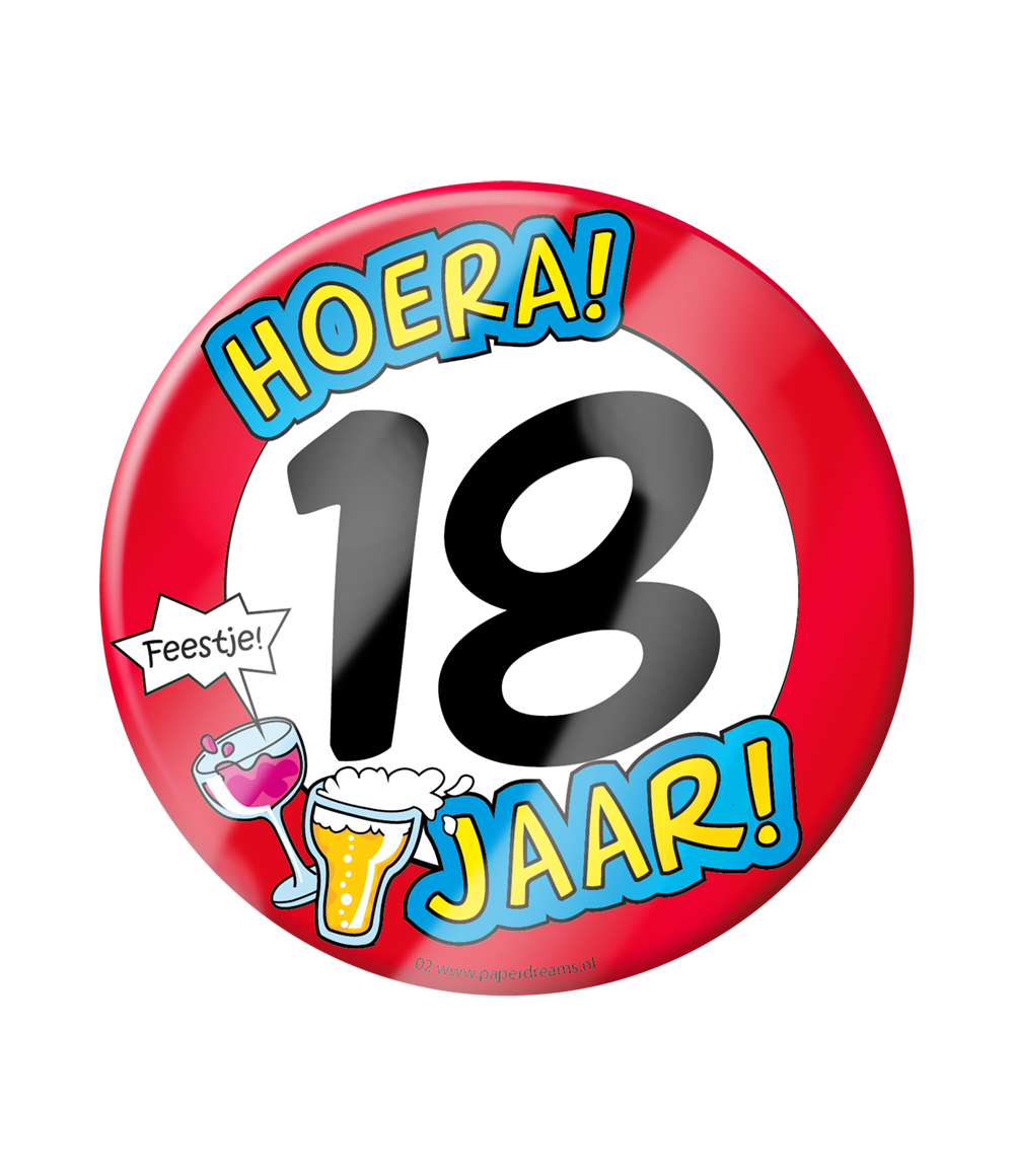 Bierviltjes met tekst 18 jaar