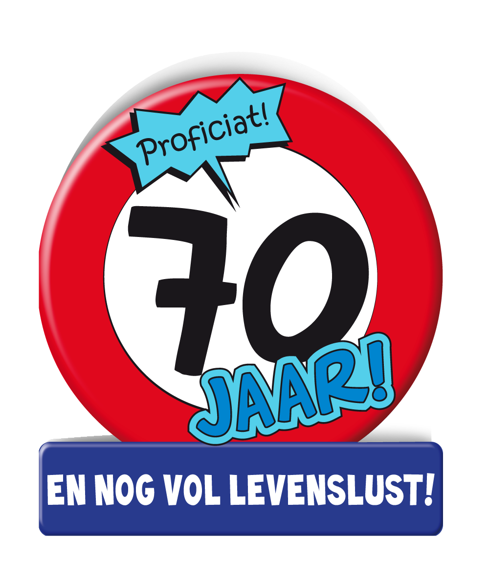 Wenskaart - 70 jaar verkeersbord