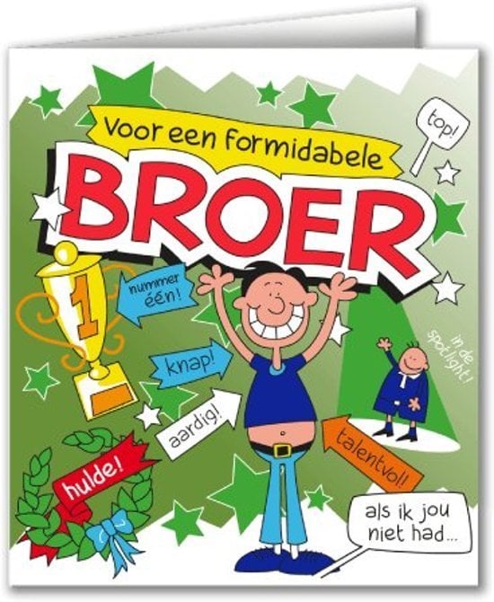 Coppens Wenskaarten Broer Cartoon coppens kopen in de aanbieding