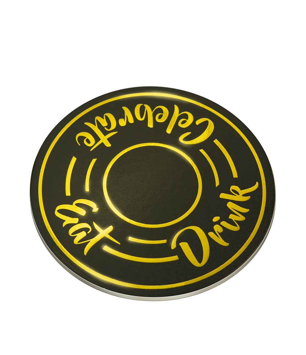 Glossy coasters - Eat.Drink.Celebrate OP=OP