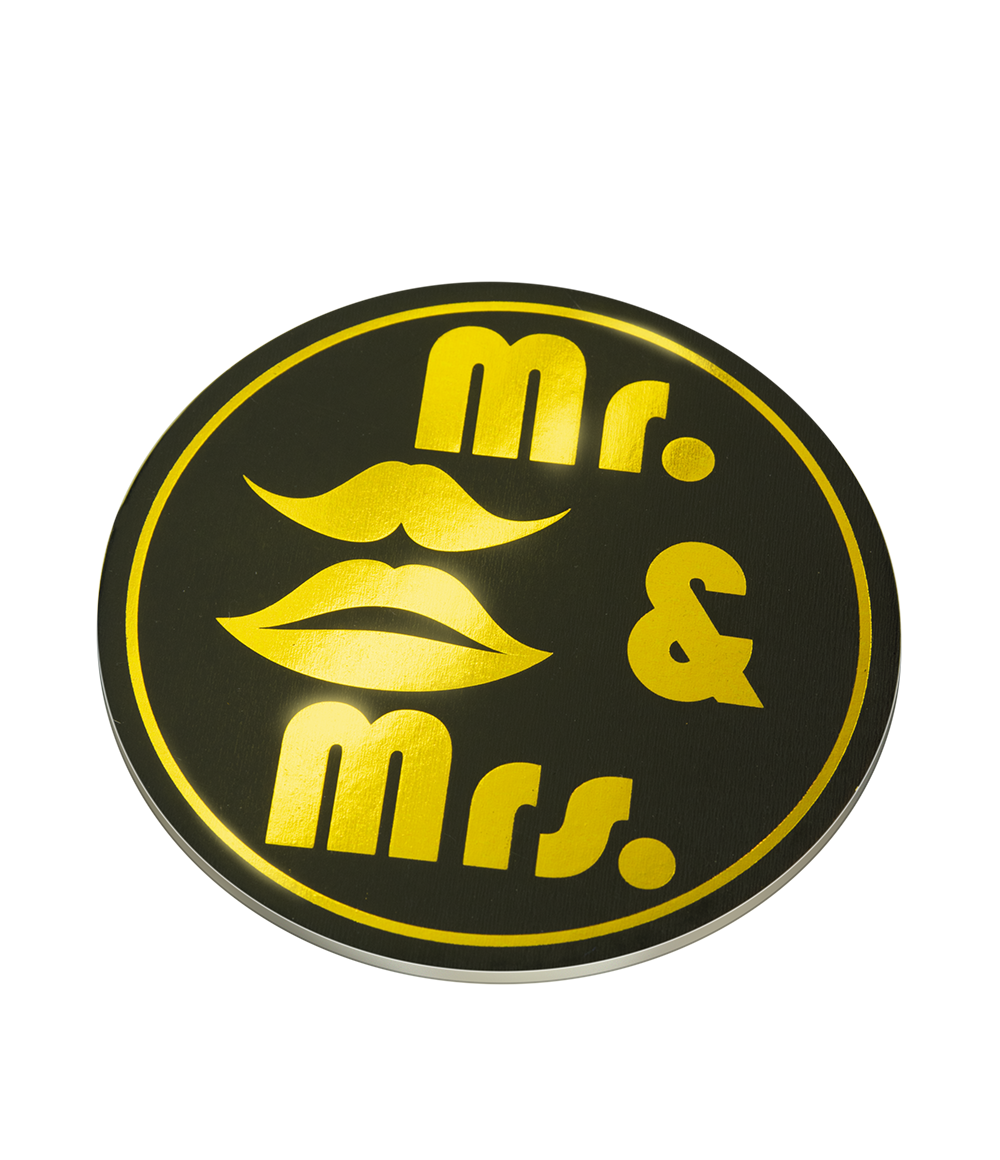 Glossy coasters - Mr. & Mrs. OP=OP