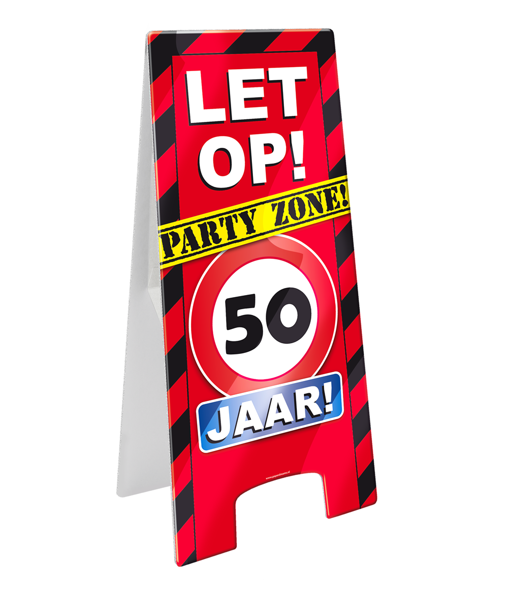 Warning sign 50 jaar