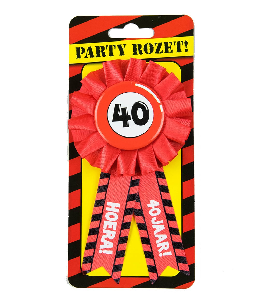 Coppens Party Rozetten 40 Jaar coppens kopen in de aanbieding