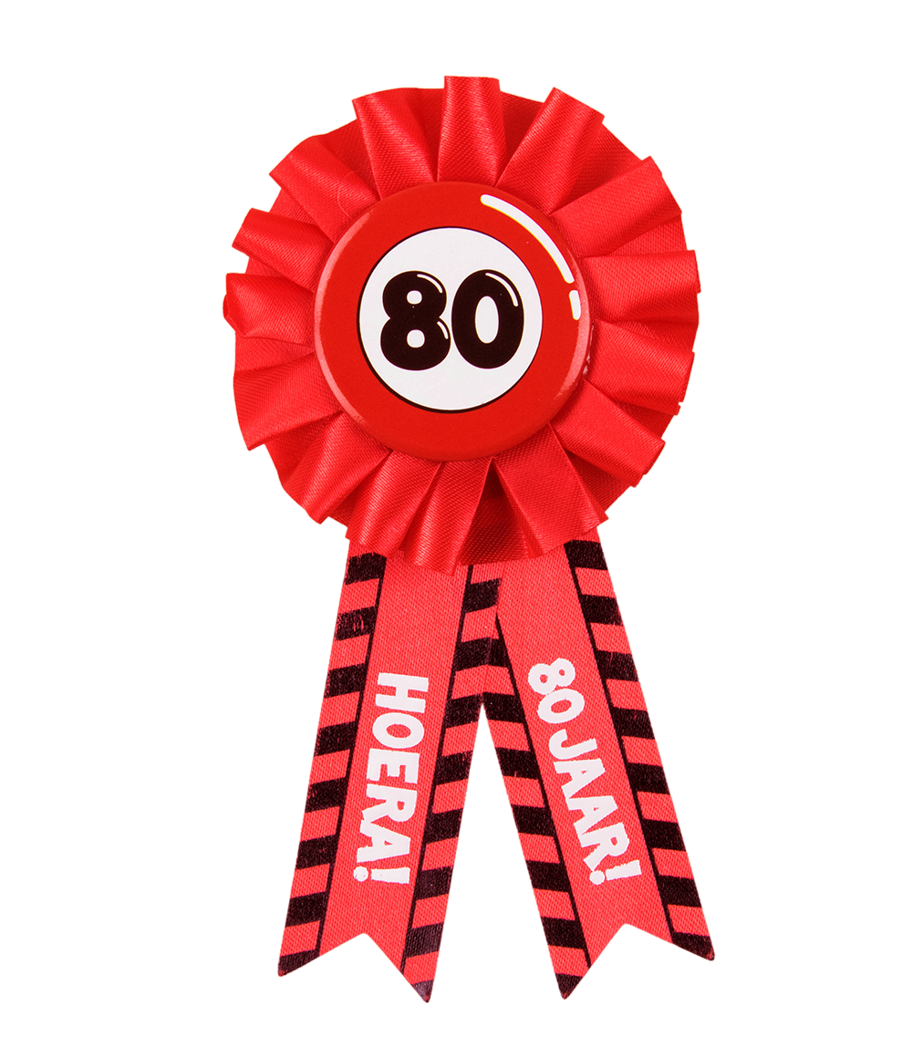 Party rozet - 80 jaar