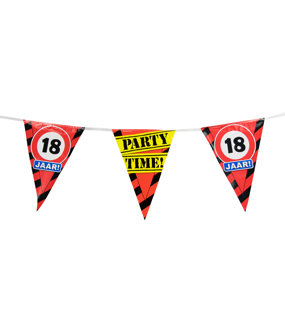 Party Vlaggen - 18 jaar