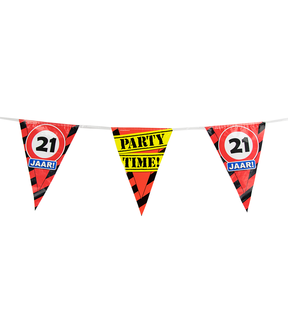Party Vlaggen - 21 jaar