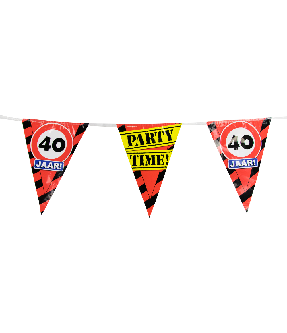 Party vlaggen - 40 jaar