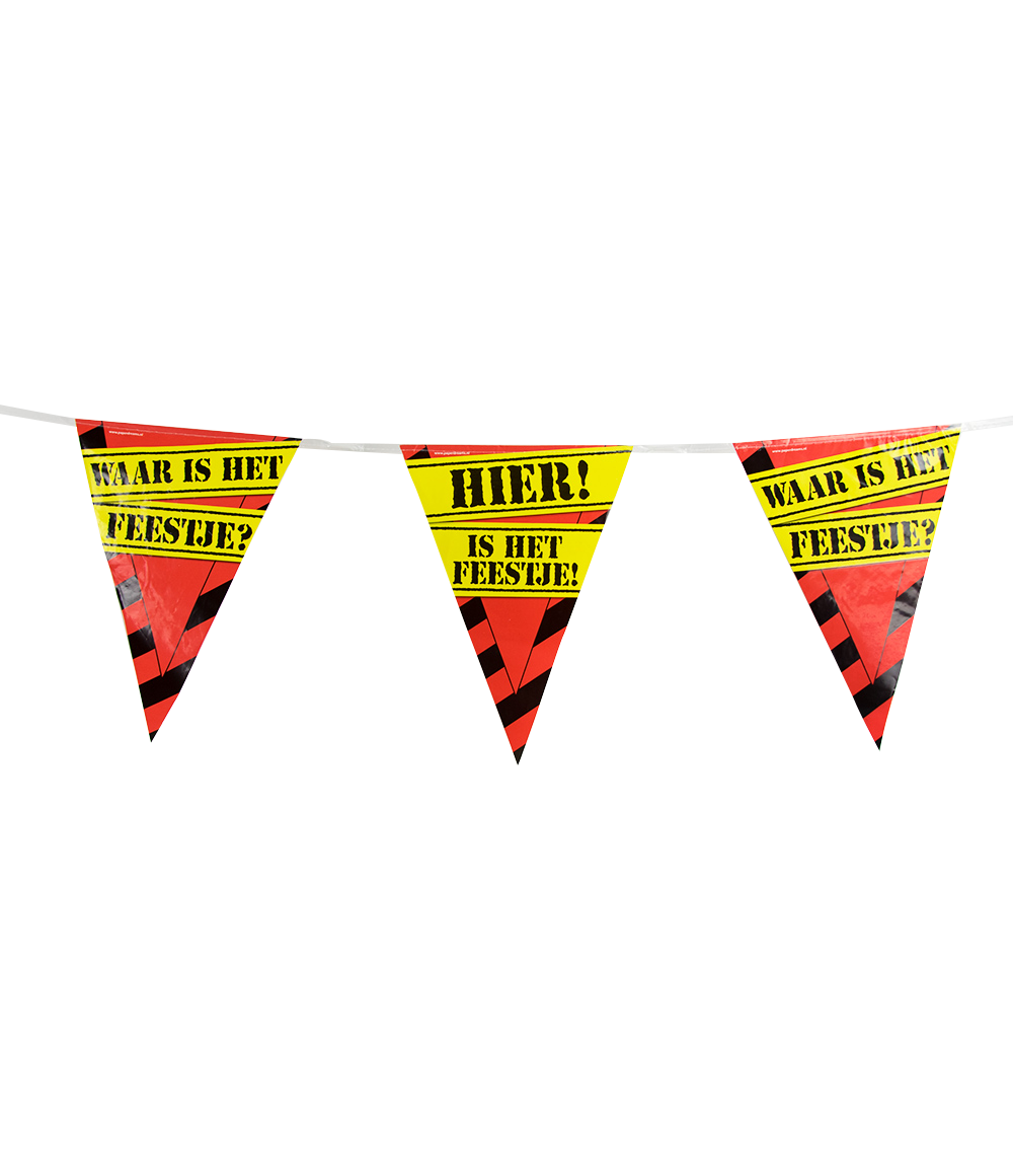 Party Vlaggen - waar is het feestje