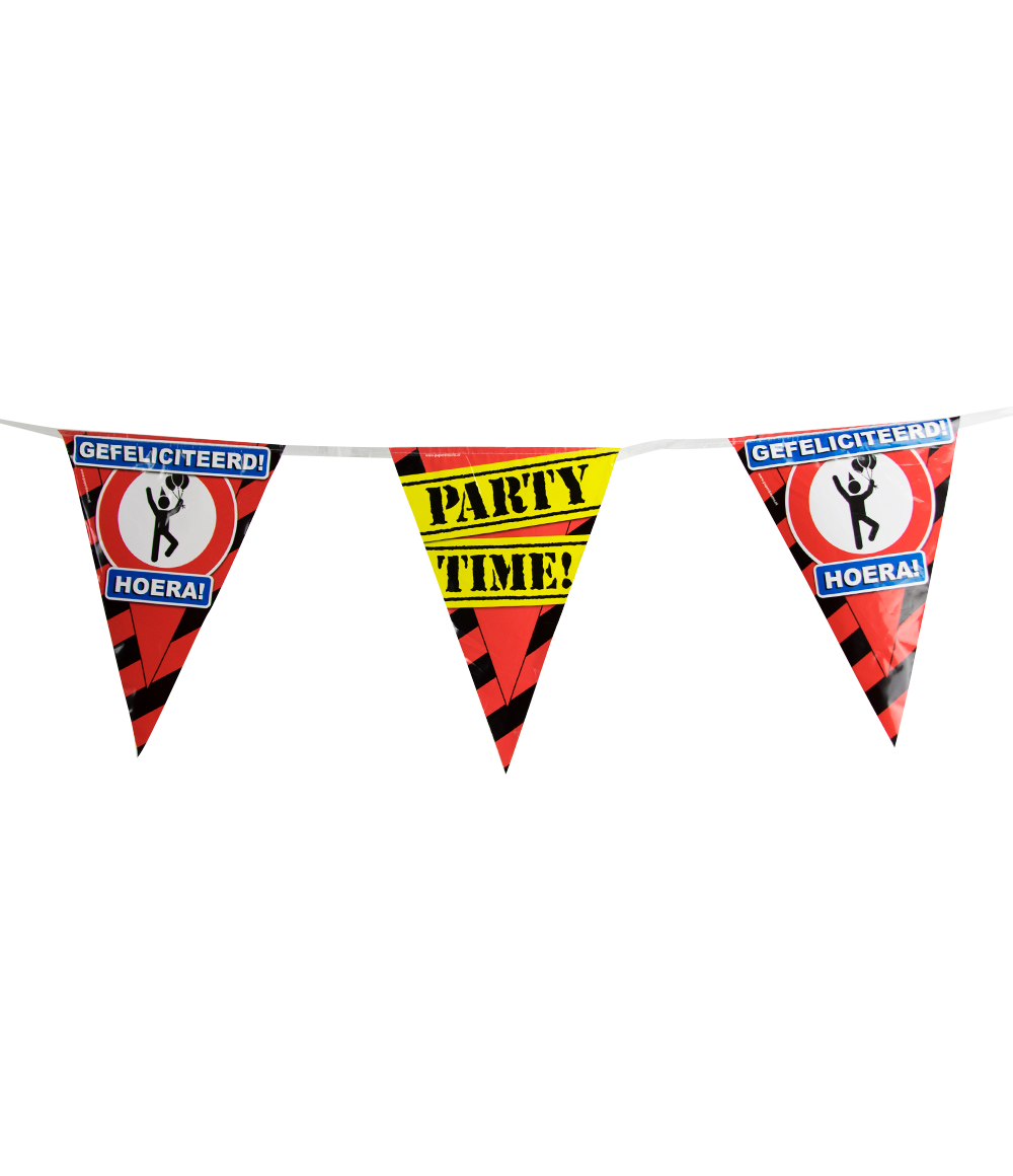 Party Vlaggen - gefeliciteerd