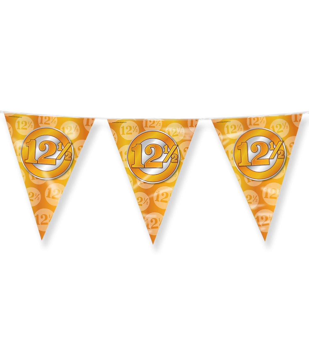 Party Flags foil 12,5 jaar getrouwd