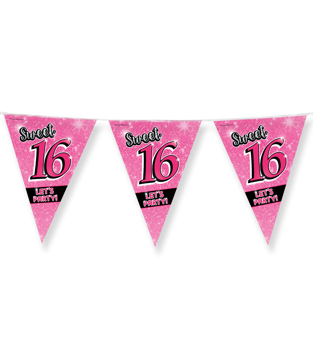 Party Vlaggen - Sweet 16