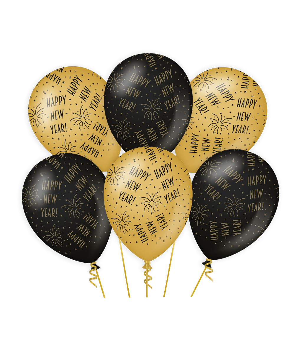Classy party balloons - Happy new year