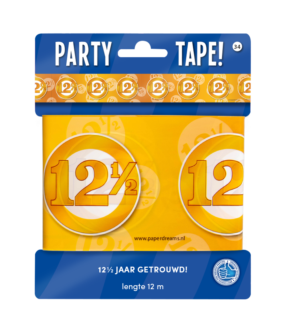 Party Tape - 12,5 jaar getrouwd