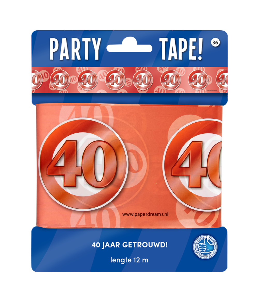 Party Tape - 40 jaar getrouwd