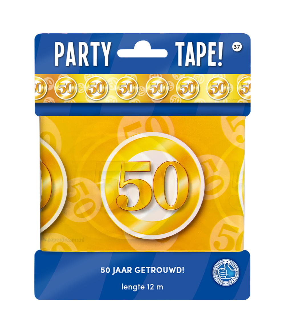 Party Tape - 50 jaar getrouwd