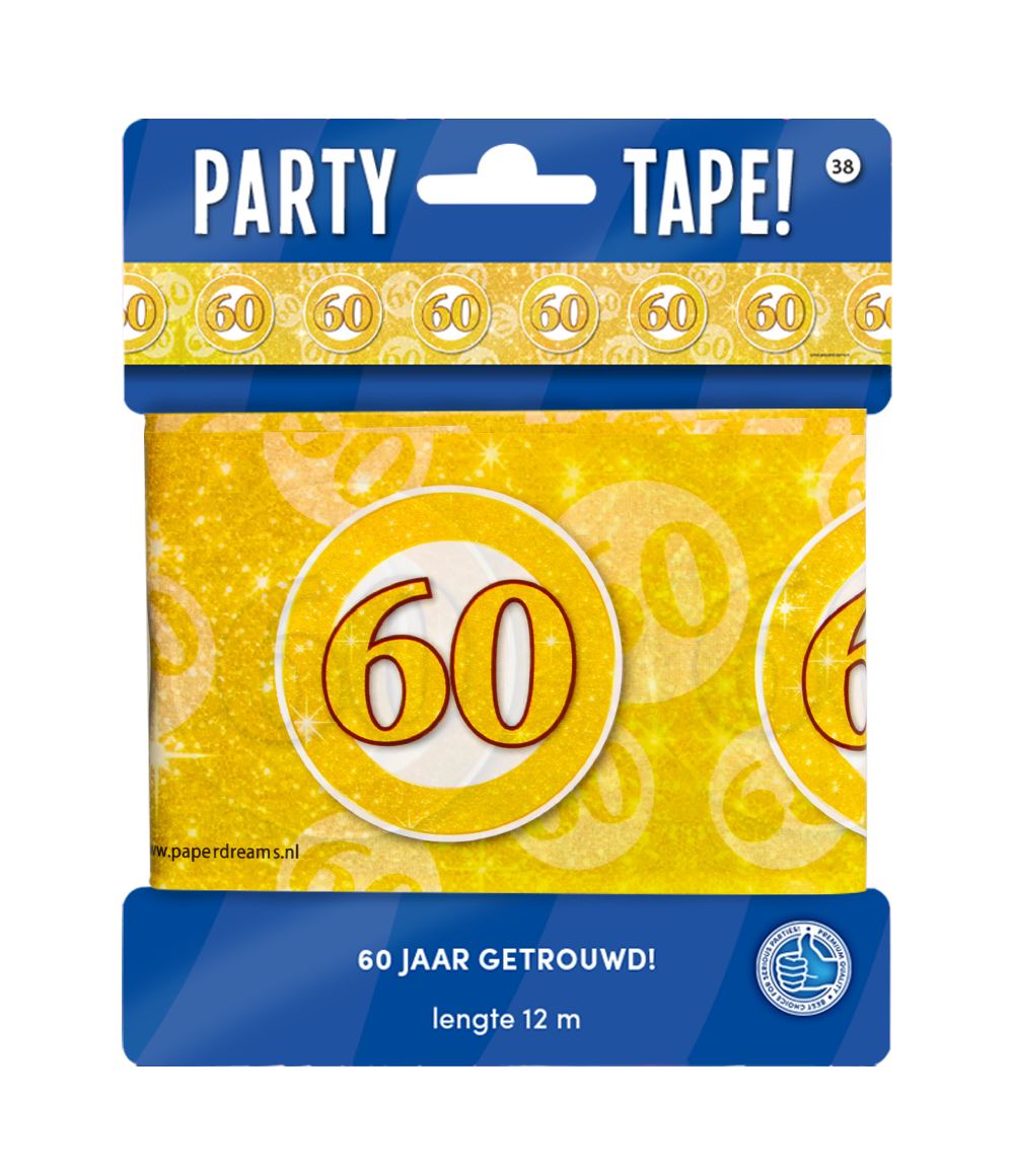 Party Tape - 60 jaar getrouwd