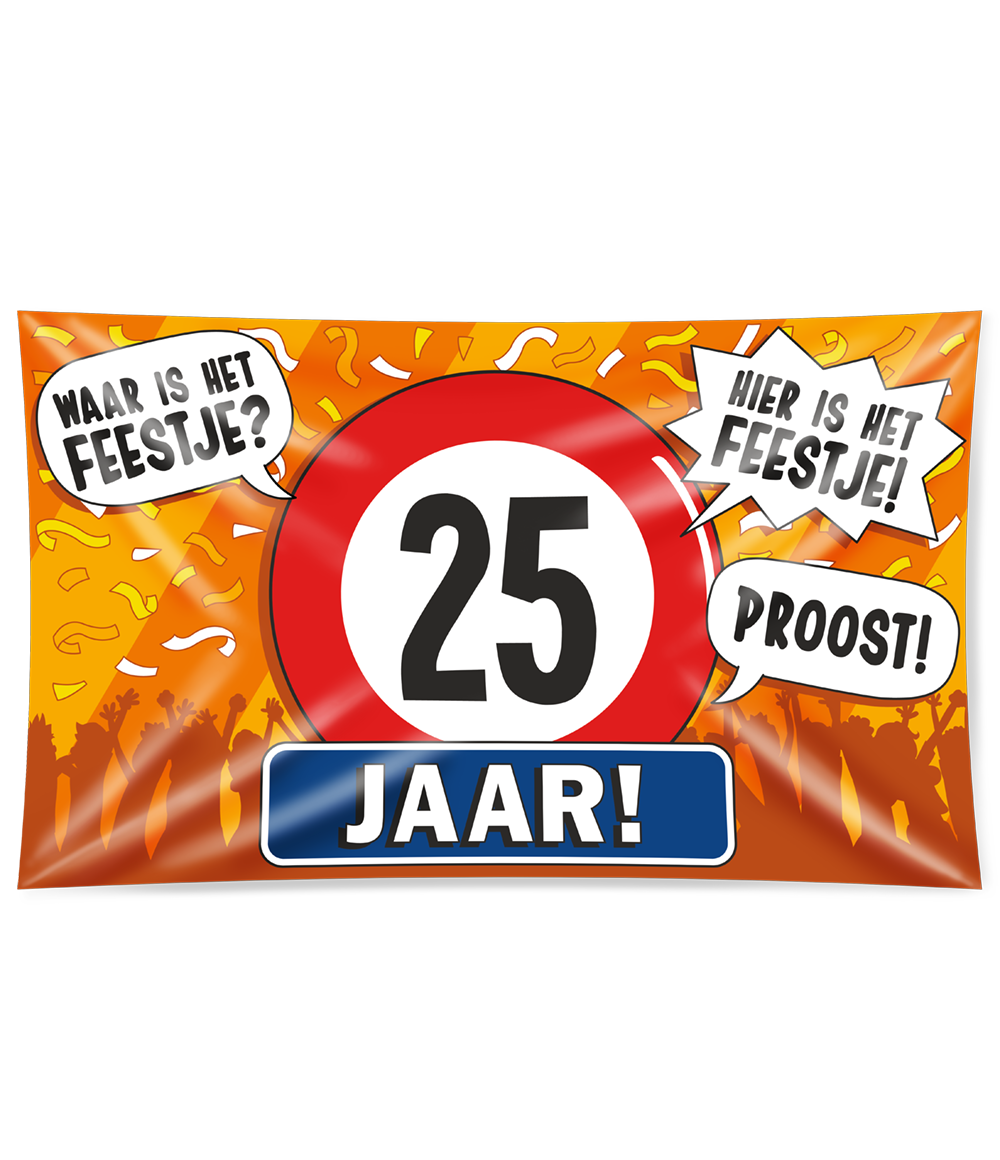 Gevel vlag - 25 jaar