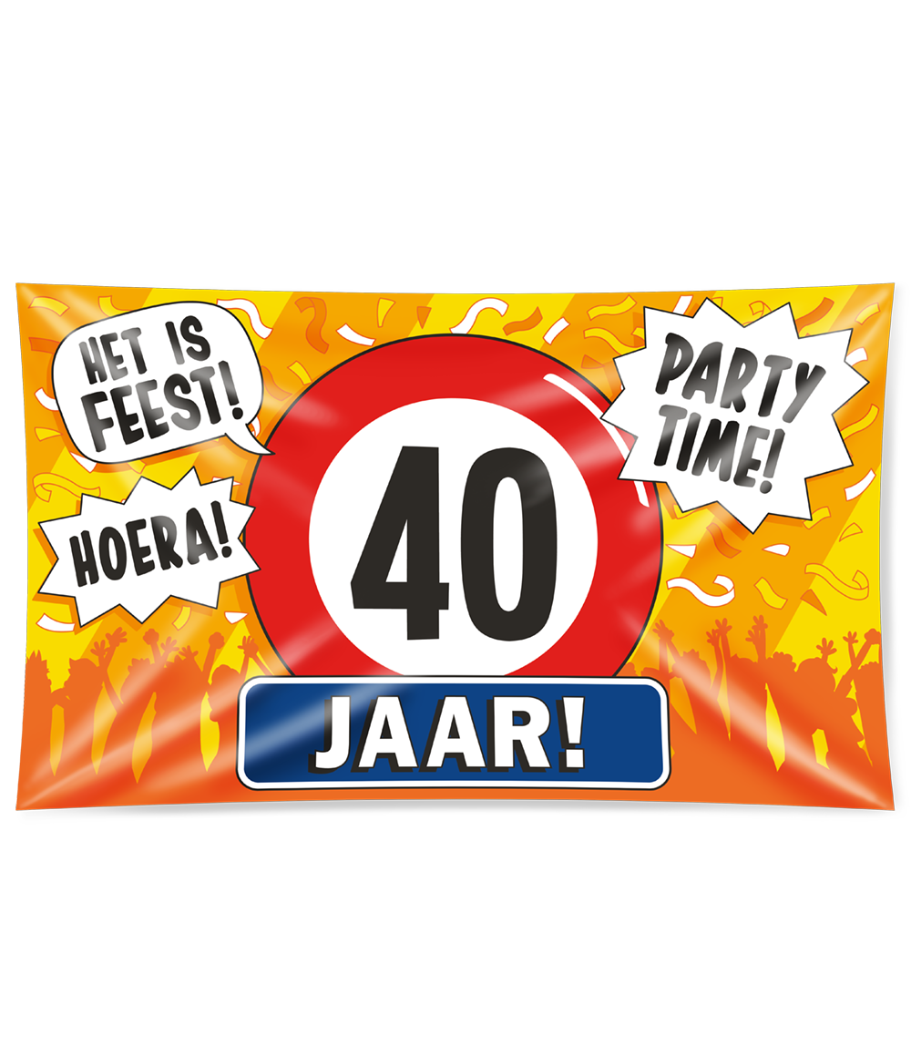 Gevel vlag - 40 jaar