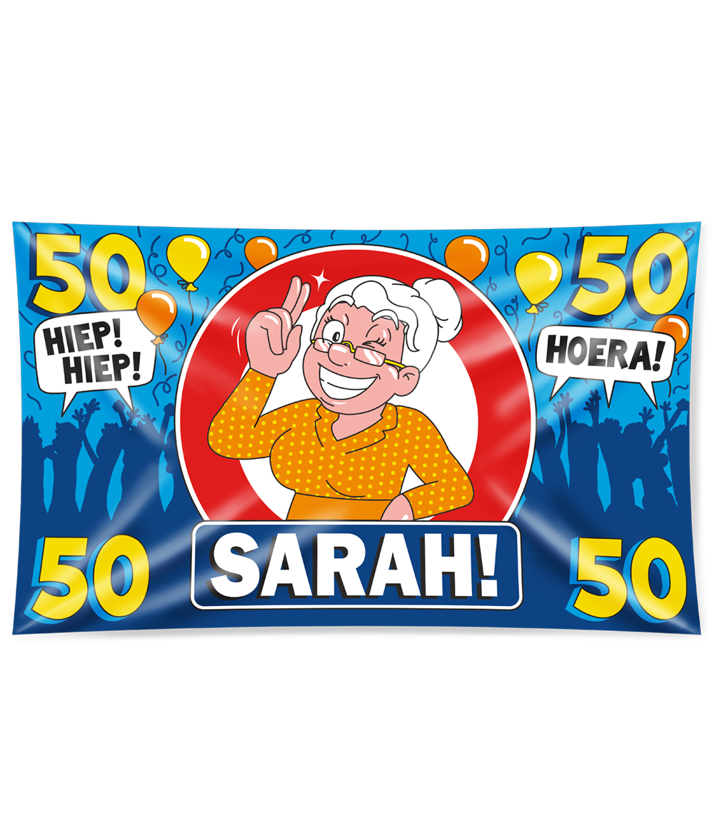 Gevel vlag - 50 jaar sarah