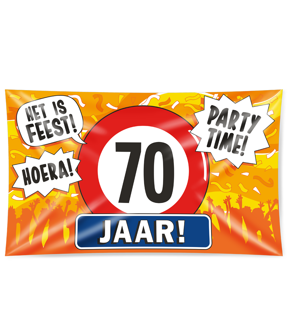 Gevel vlag - 70 jaar
