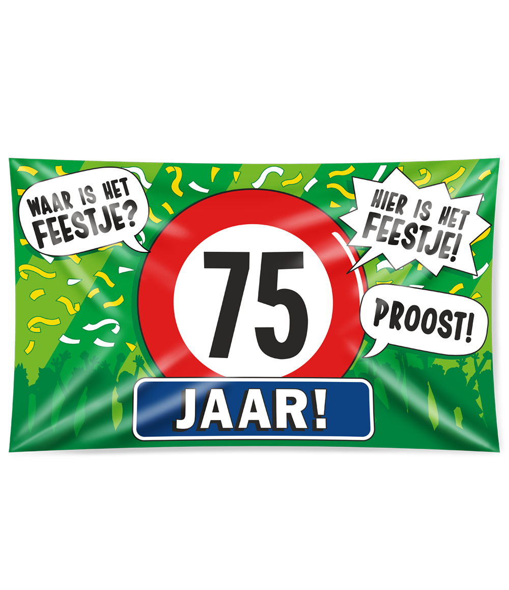 Gevel vlag - 75 jaar