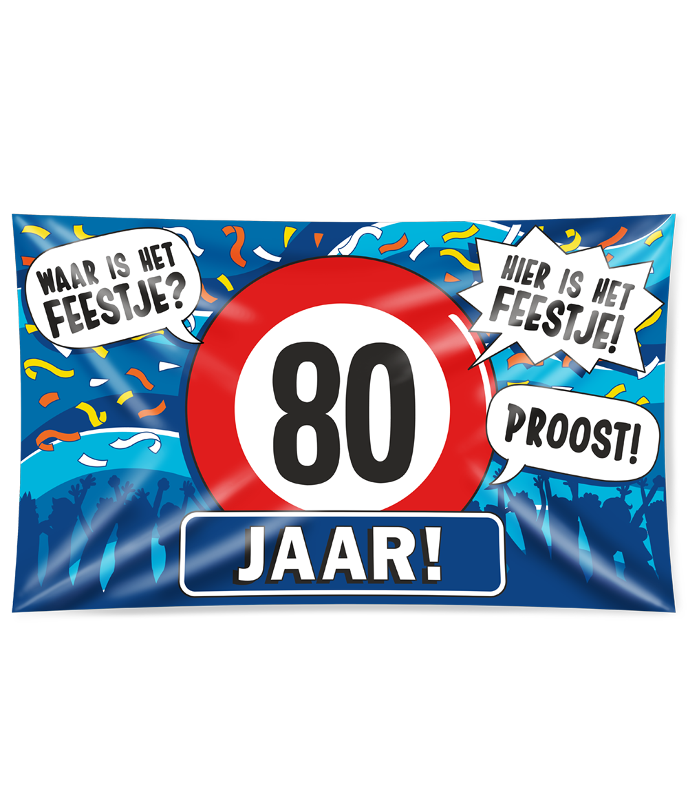 Gevel vlag - 80 jaar