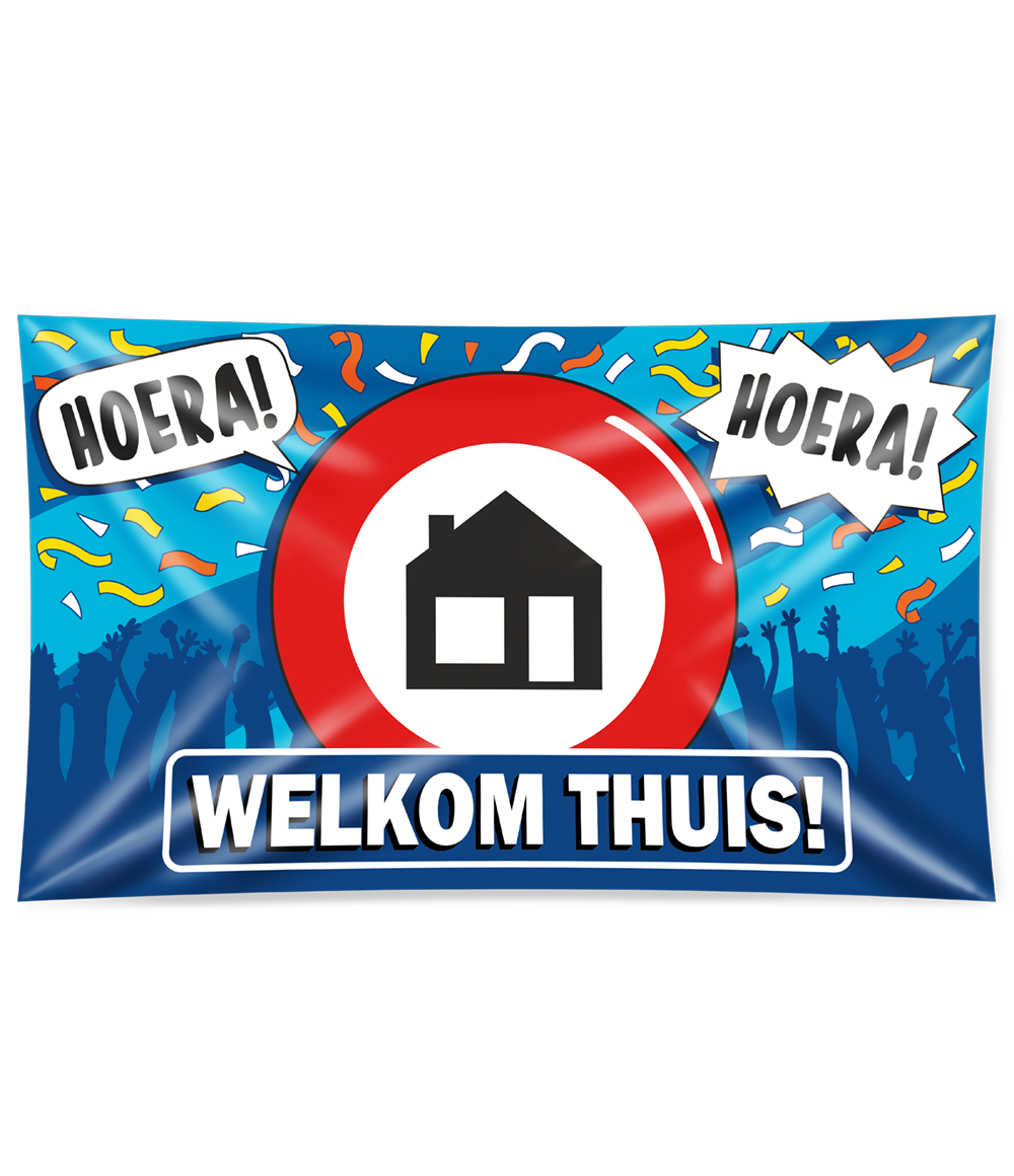Gevel vlag - welkom thuis