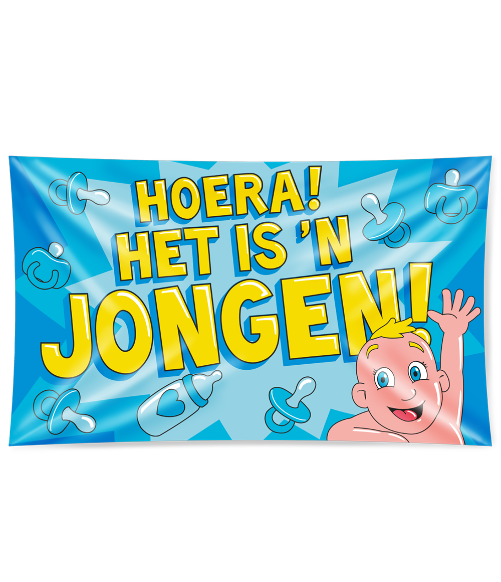 Gevel vlag - geboorte jongen