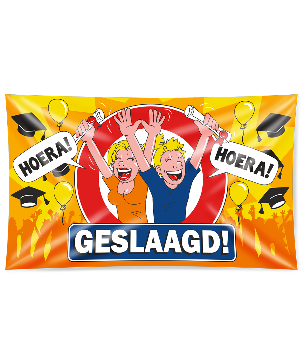 Gevel vlag - geslaagd