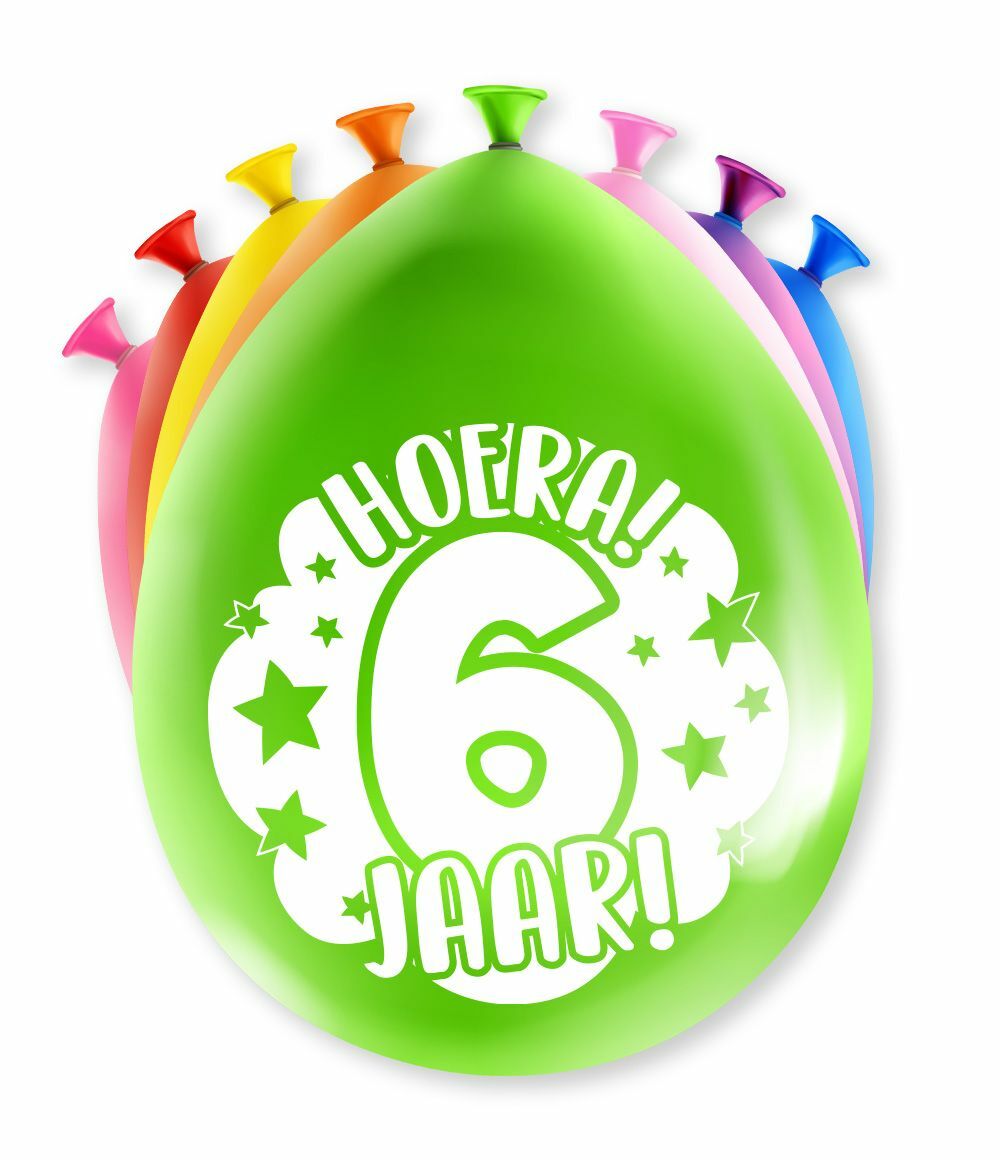 Happy party balloons - 6 years