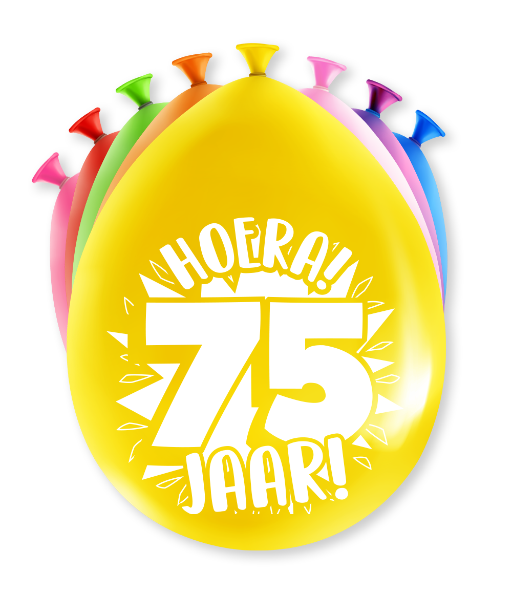 Party ballonnen - 75 jaar