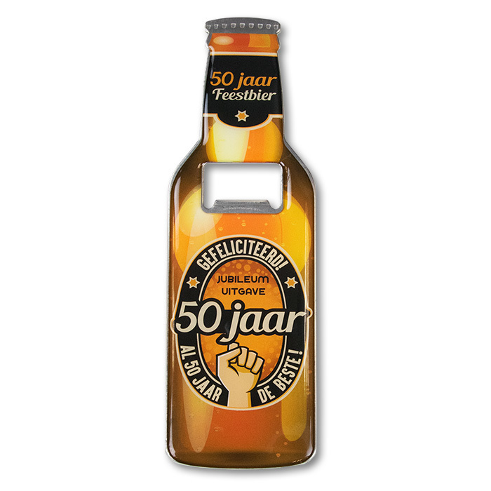 Bieropener gefeliciteerd 50 jaar