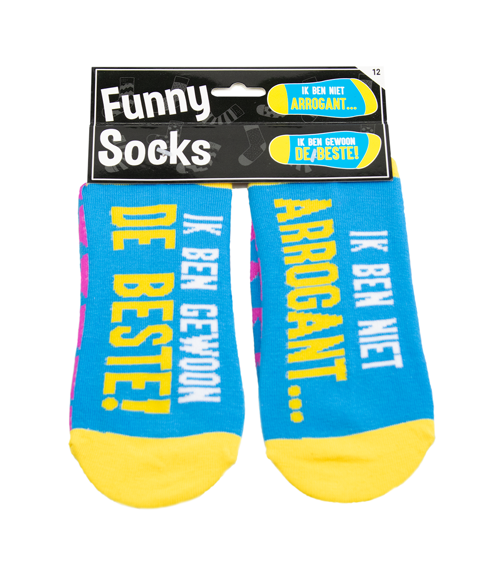 Funny socks - Ik ben niet arrogant