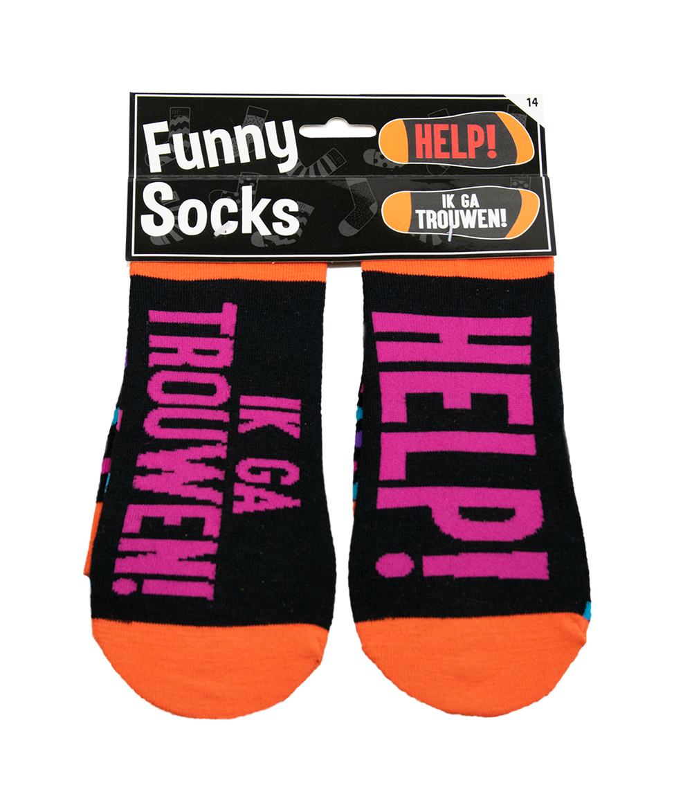 Funny socks - Help! Ik ga trouwen!