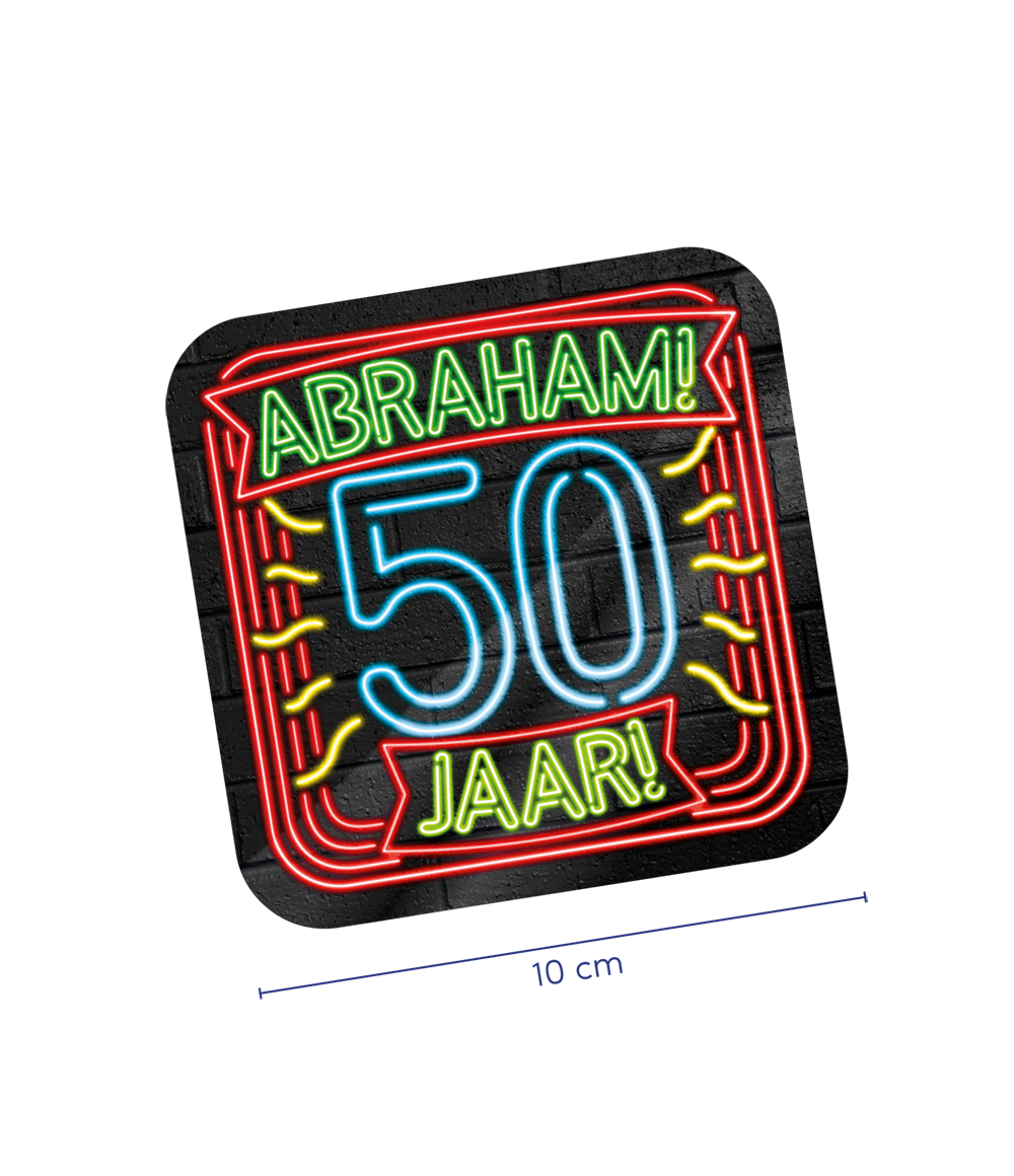 Neon onderzetters - Abraham OP=OP